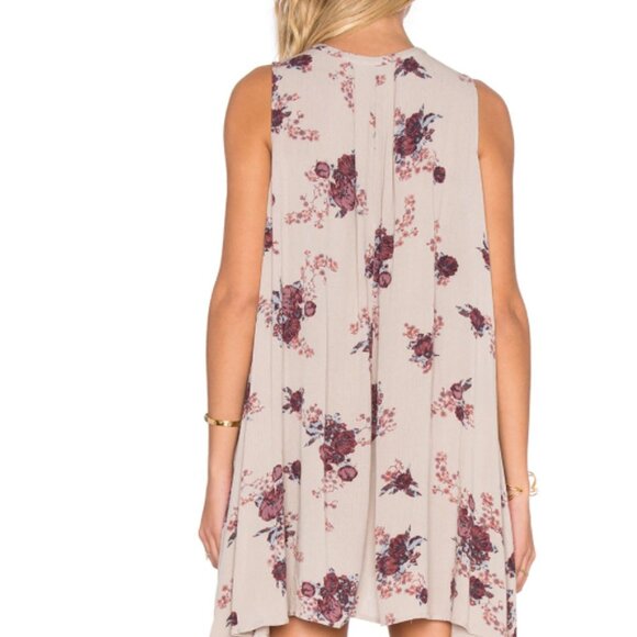 Free People Tree Swing Washed Stone Mini Dress Tunic with pockets - Picture 3 of 13
